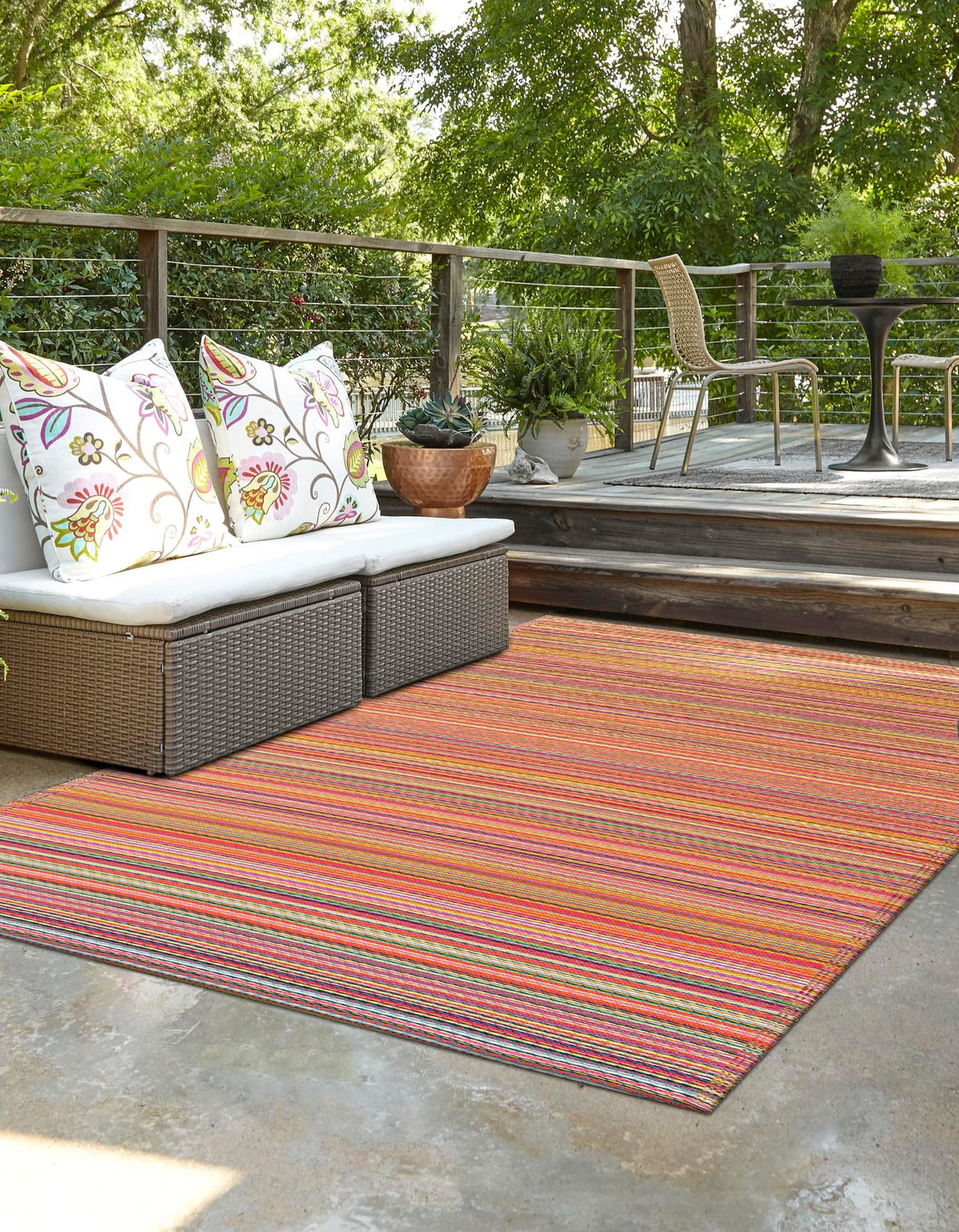 Serene Bay Outdoor Collection Area Rug -  Haven Rectangle Multi  lifestyle 19