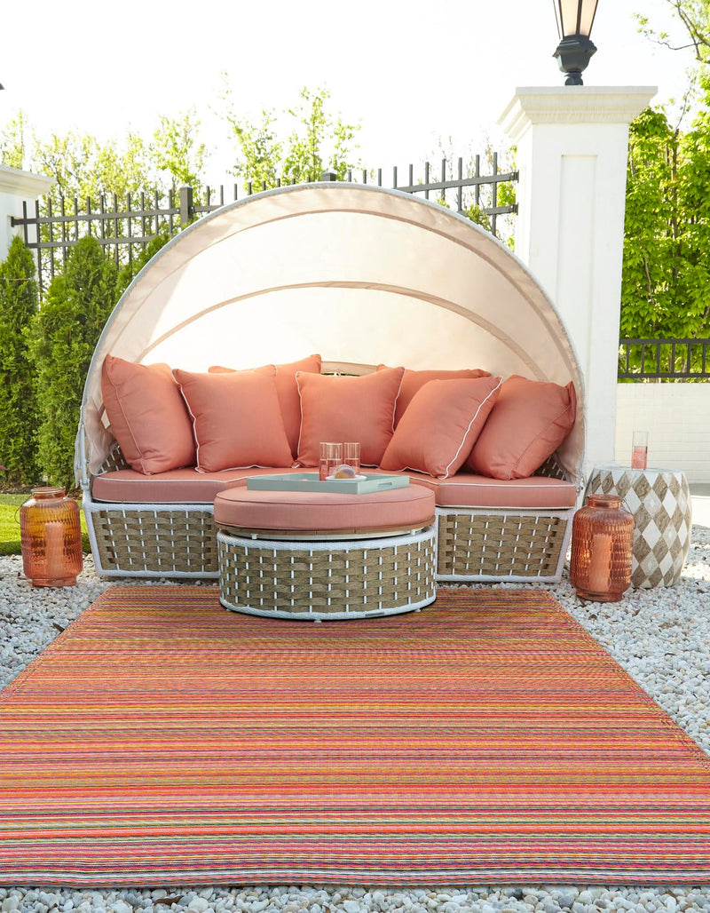 Serene Bay Outdoor Collection Area Rug -  Haven Rectangle Multi  lifestyle 43