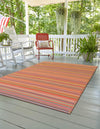 Serene Bay Outdoor Collection Area Rug -  Haven Rectangle Multi  lifestyle 55