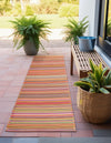 Serene Bay Outdoor Collection Area Rug -  Haven Runner Multi  lifestyle 50