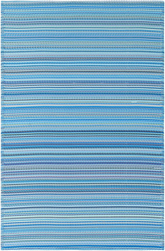 Serene Bay Outdoor Collection Area Rug -  Haven Rectangle Blue Main