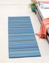 Serene Bay Outdoor Collection Area Rug -  Haven Runner Blue  lifestyle 57