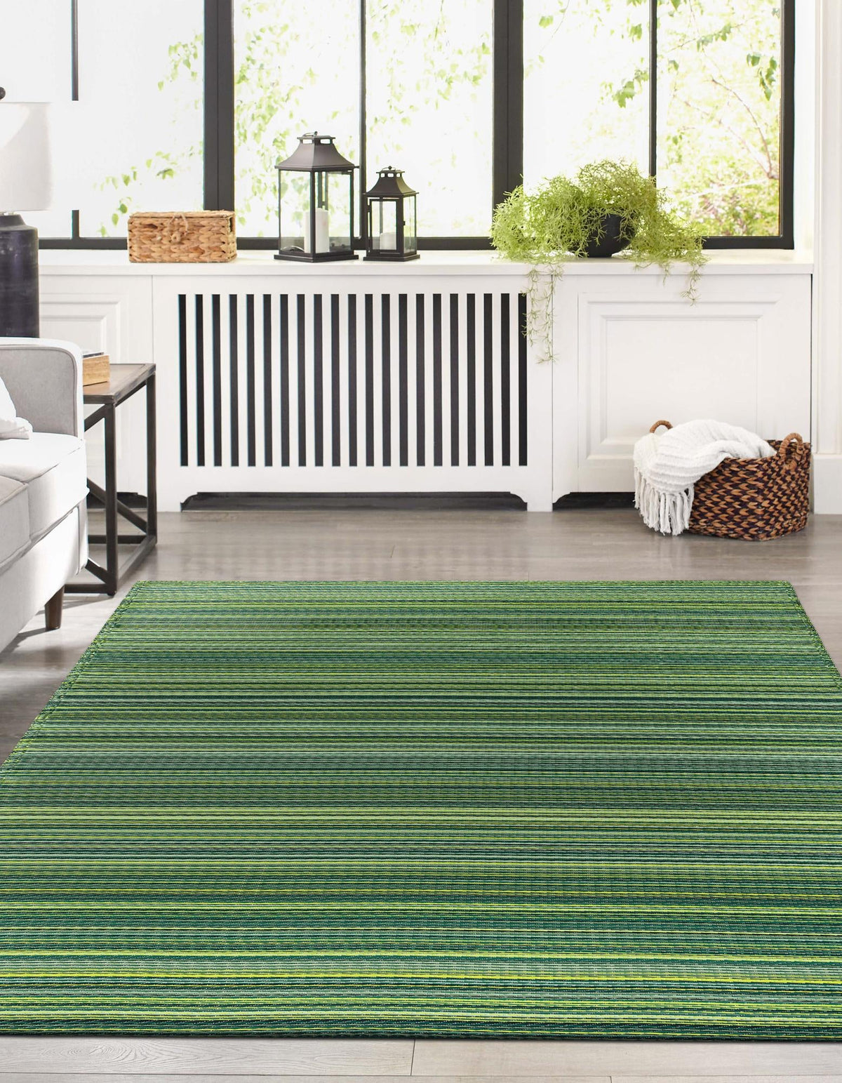 Serene Bay Outdoor Collection Area Rug -  Haven Rectangle Green  lifestyle 18