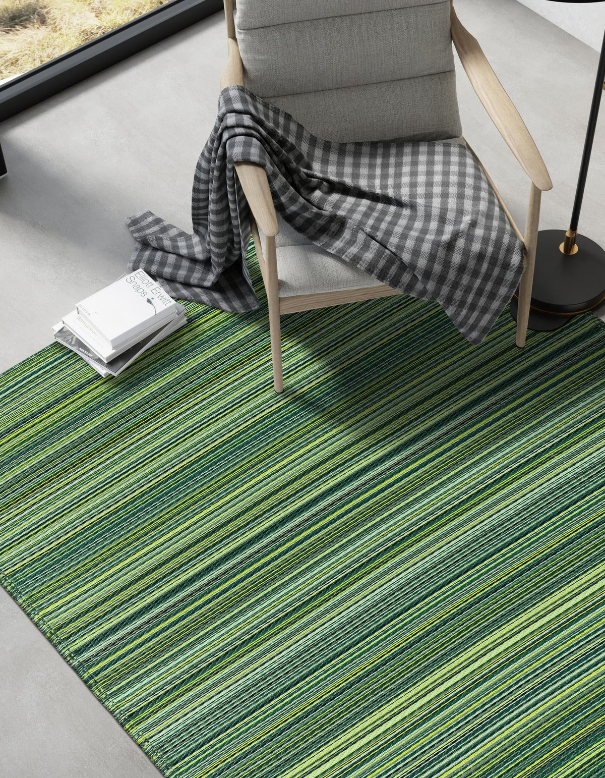 Serene Bay Outdoor Collection Area Rug -  Haven Rectangle Green  lifestyle 22