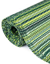 Serene Bay Outdoor Collection Area Rug -  Haven Runner Green  lifestyle 80