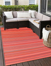 Serene Bay Outdoor Collection Area Rug -  Haven Rectangle Red  lifestyle 5