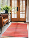 Serene Bay Outdoor Collection Area Rug -  Haven Rectangle Red  lifestyle 8