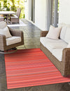 Serene Bay Outdoor Collection Area Rug -  Haven Rectangle Red  lifestyle 17