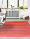 Serene Bay Outdoor Collection Area Rug -  Haven Rectangle Red  lifestyle 26