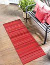 Serene Bay Outdoor Collection Area Rug -  Haven Runner Red  lifestyle 71