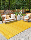 Serene Bay Outdoor Collection Area Rug -  Haven Rectangle Yellow  lifestyle 6