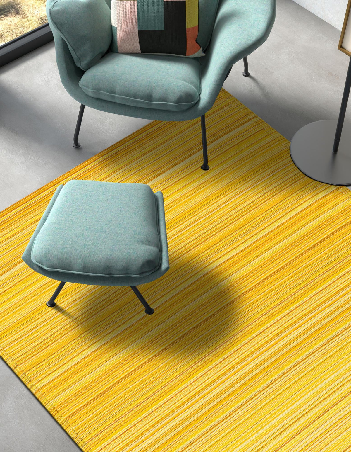 Serene Bay Outdoor Collection Area Rug -  Haven Rectangle Yellow  lifestyle 42