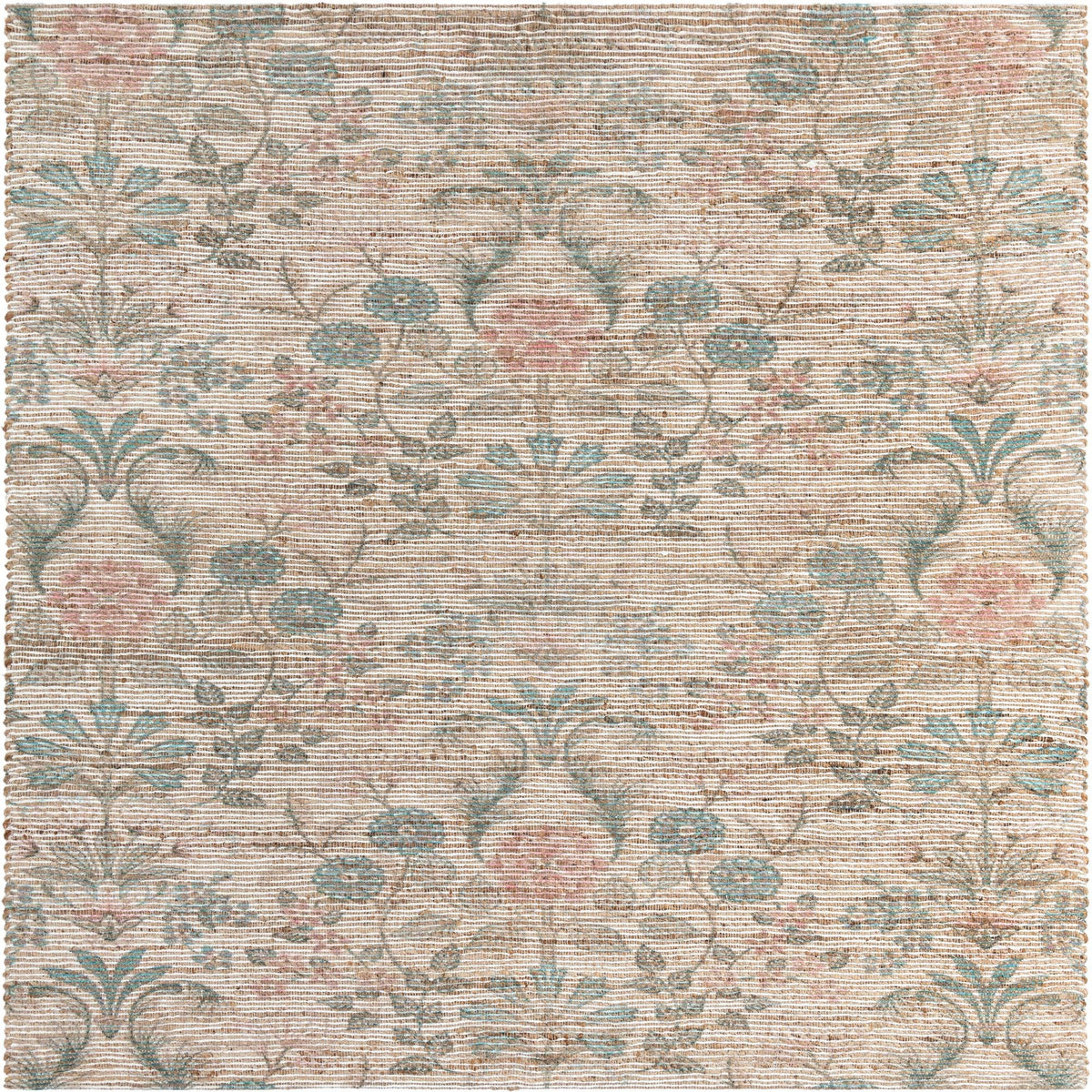 Savannah Threads Collection Area Rug -  Mendocino Square Ivory  lifestyle 37