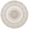 Patio Heritage Collection Area Rug -  Lafayette (Gray) Round Gray  lifestyle 38