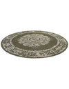 Patio Heritage Collection Area Rug - Savannah (Green) Round Green  lifestyle 24