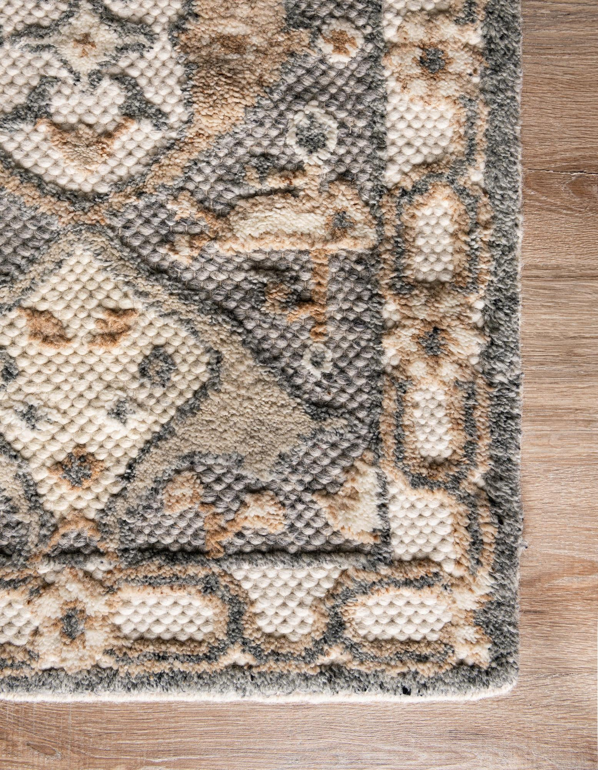 Byzantine Heritage Collection Area Rug - Istanbul Runner Antique Gray  lifestyle 28