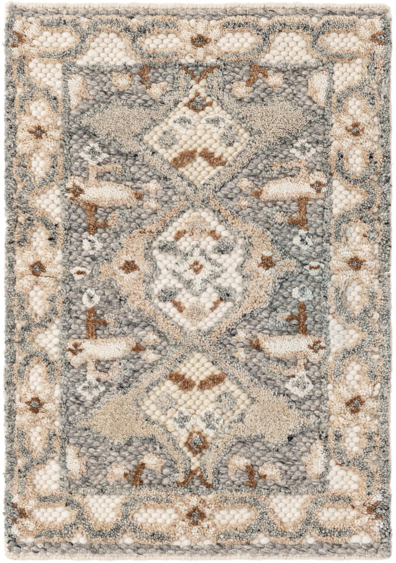 Byzantine Heritage Collection Area Rug - Istanbul Rectangle Antique Gray Main