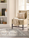 Byzantine Heritage Collection Area Rug - Istanbul Rectangle Antique Gray  lifestyle 4