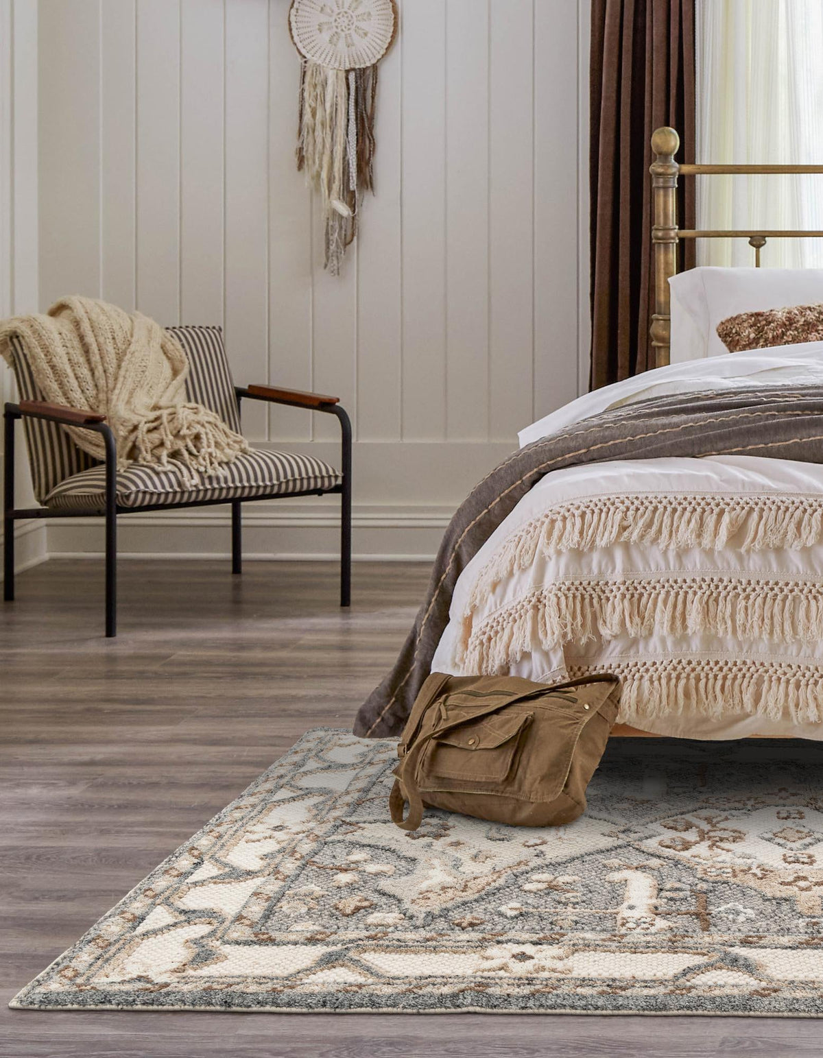 Byzantine Heritage Collection Area Rug - Istanbul Rectangle Antique Gray  lifestyle 5