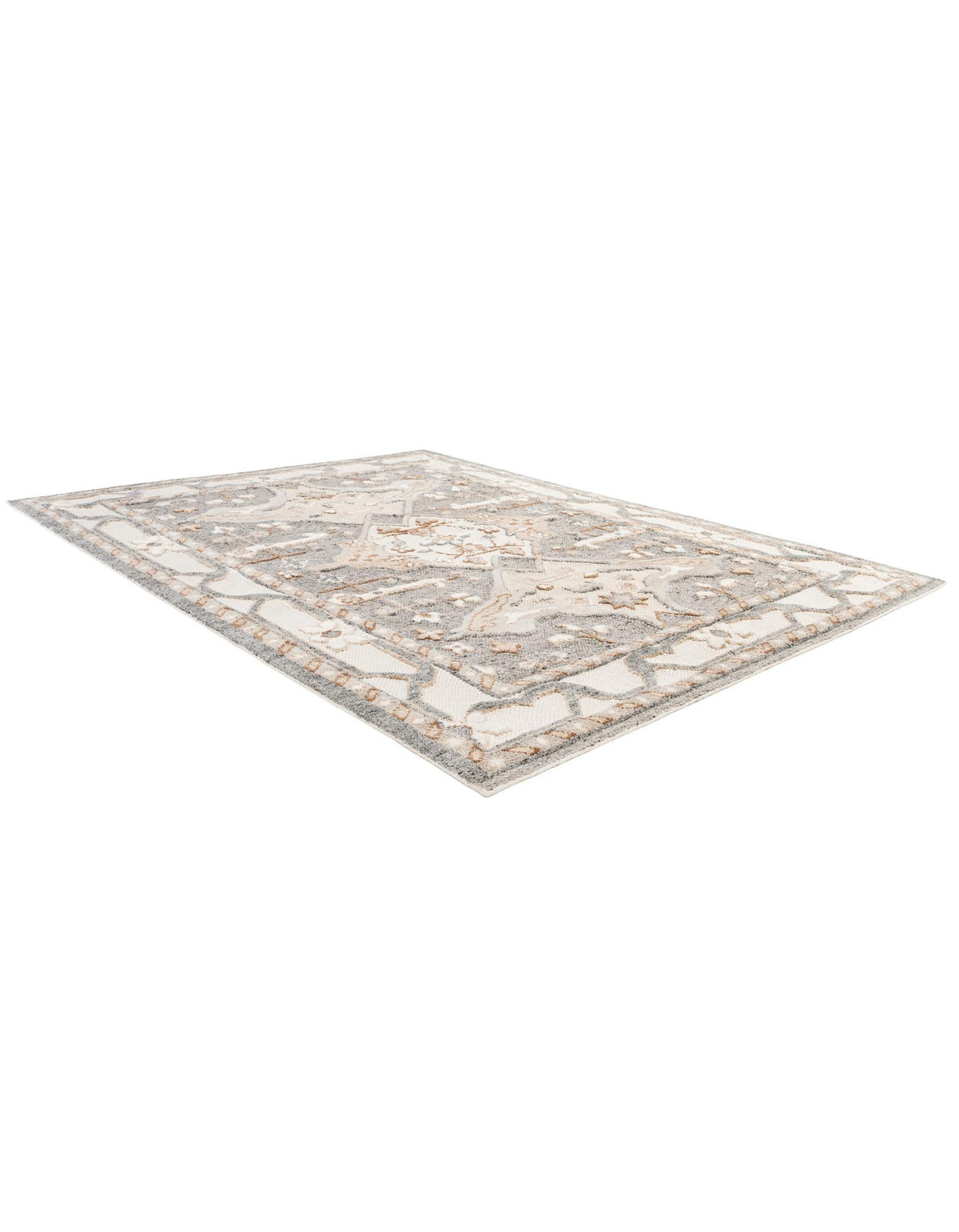 Byzantine Heritage Collection Area Rug - Istanbul Rectangle Antique Gray  lifestyle 4
