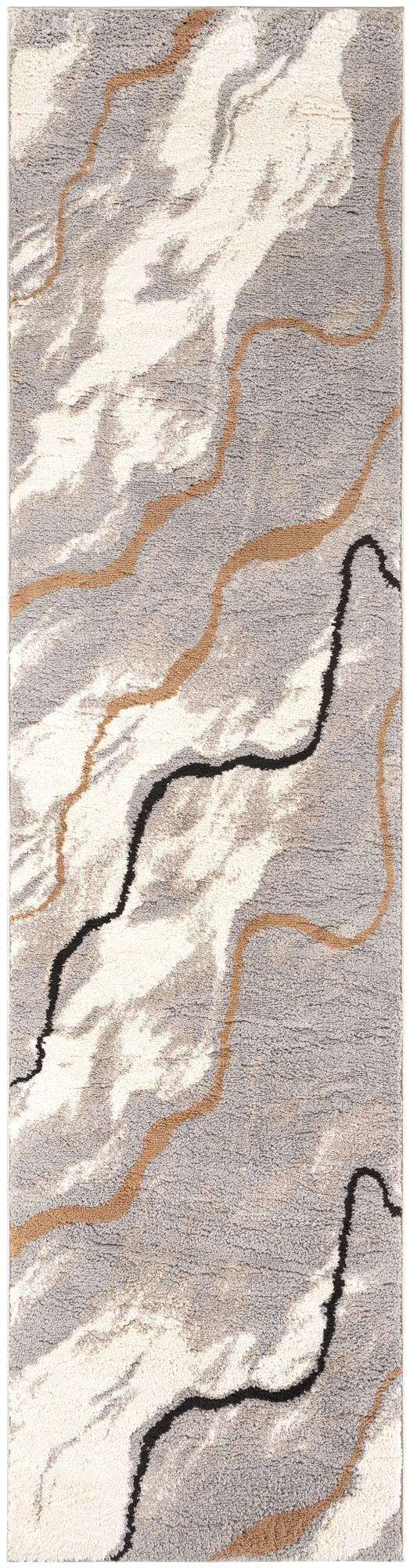 Sienna Collection Area Rug -  Tuscany Runner Gray and Ivory  lifestyle 24
