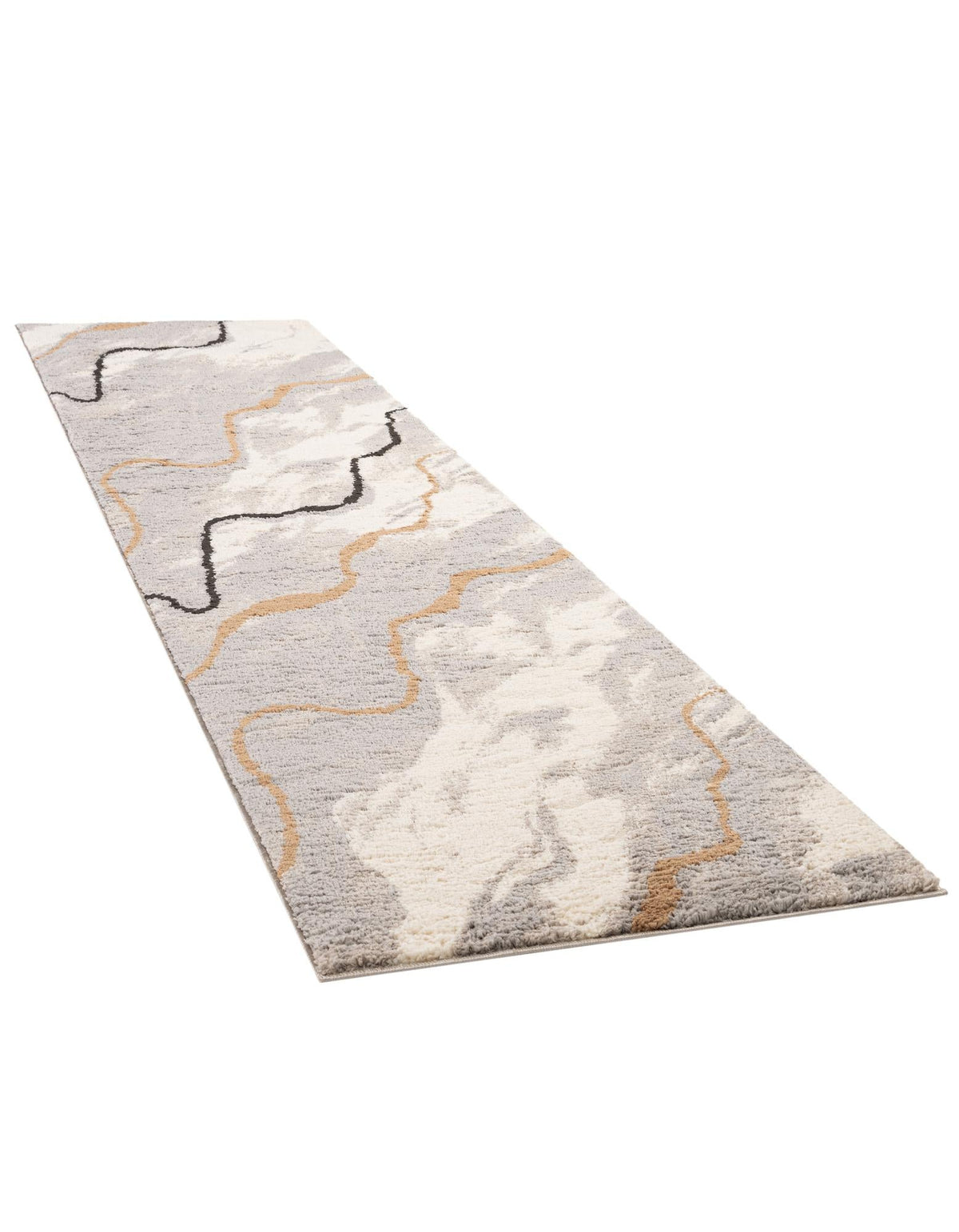 Sienna Collection Area Rug -  Tuscany Runner Gray and Ivory  lifestyle 26