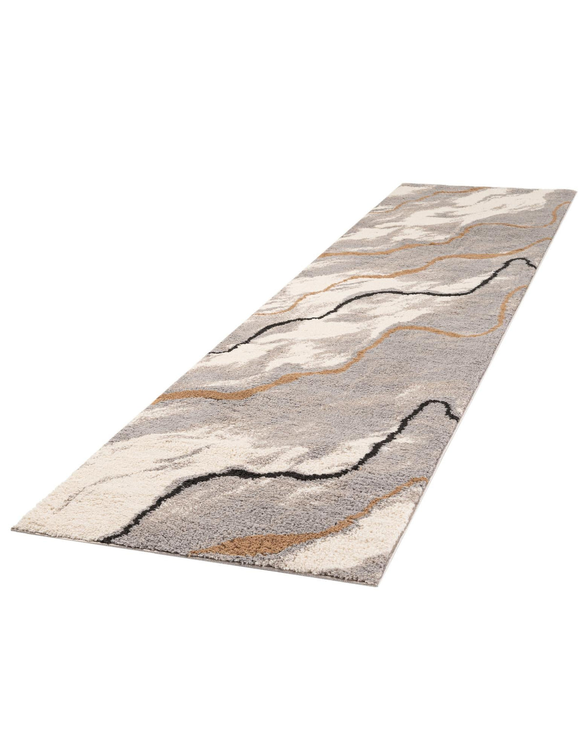 Sienna Collection Area Rug -  Tuscany Runner Gray and Ivory  lifestyle 27