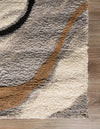Sienna Collection Area Rug -  Tuscany Rectangle Gray and Ivory  lifestyle 14
