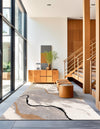 Sienna Collection Area Rug -  Tuscany Rectangle Gray and Ivory  lifestyle 4
