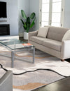 Sienna Collection Area Rug -  Tuscany Rectangle Gray and Ivory  lifestyle 6
