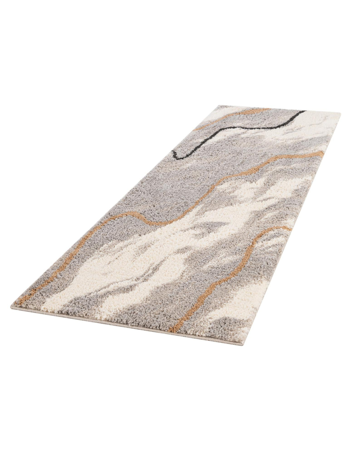 Sienna Collection Area Rug -  Tuscany Runner Gray and Ivory  lifestyle 25