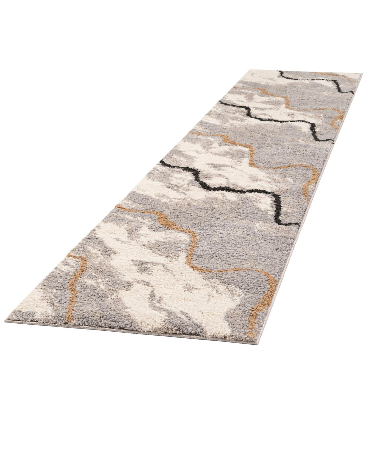 Sienna Collection Area Rug -  Tuscany Runner Gray and Ivory  lifestyle 28