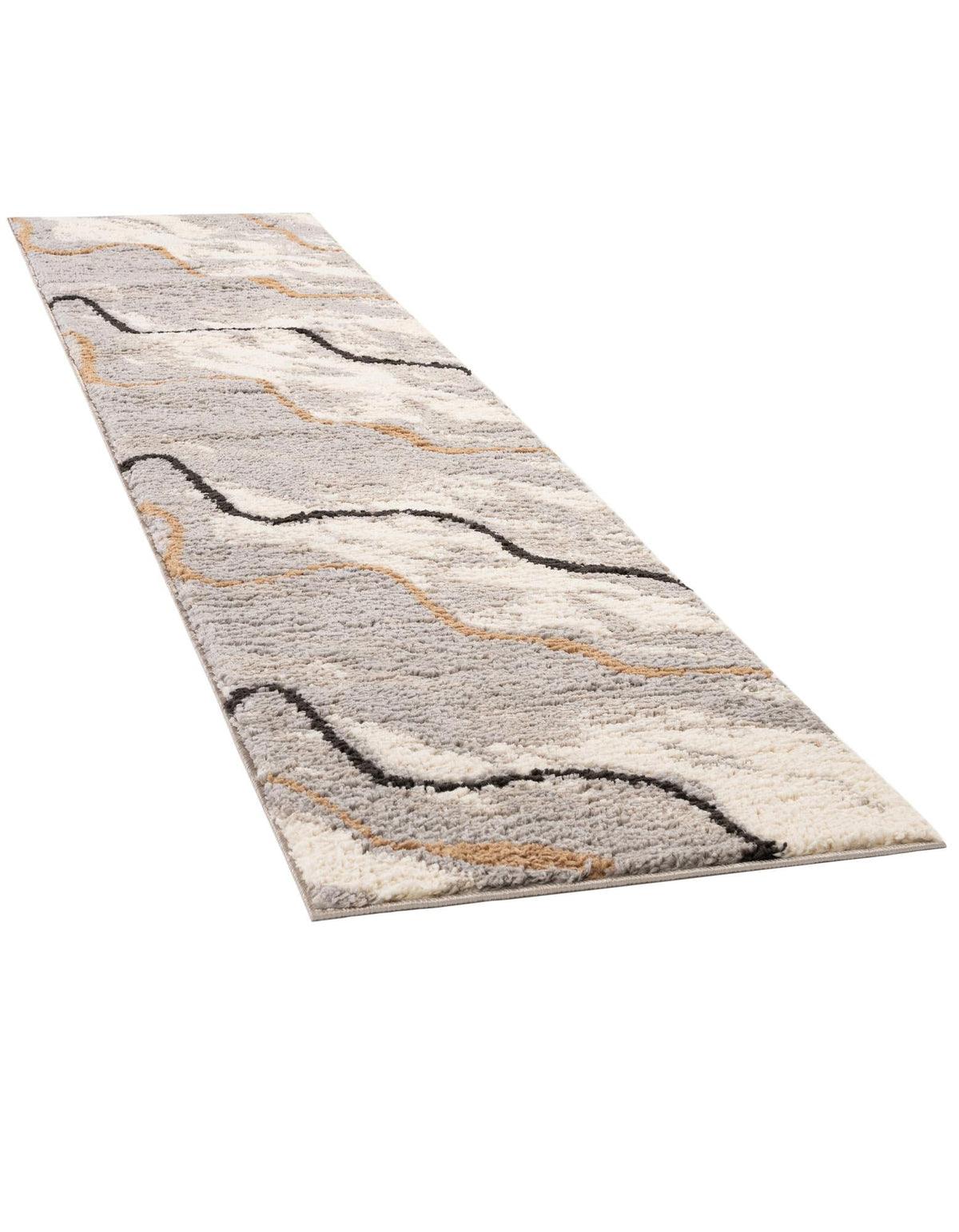 Sienna Collection Area Rug -  Tuscany Runner Gray and Ivory  lifestyle 29