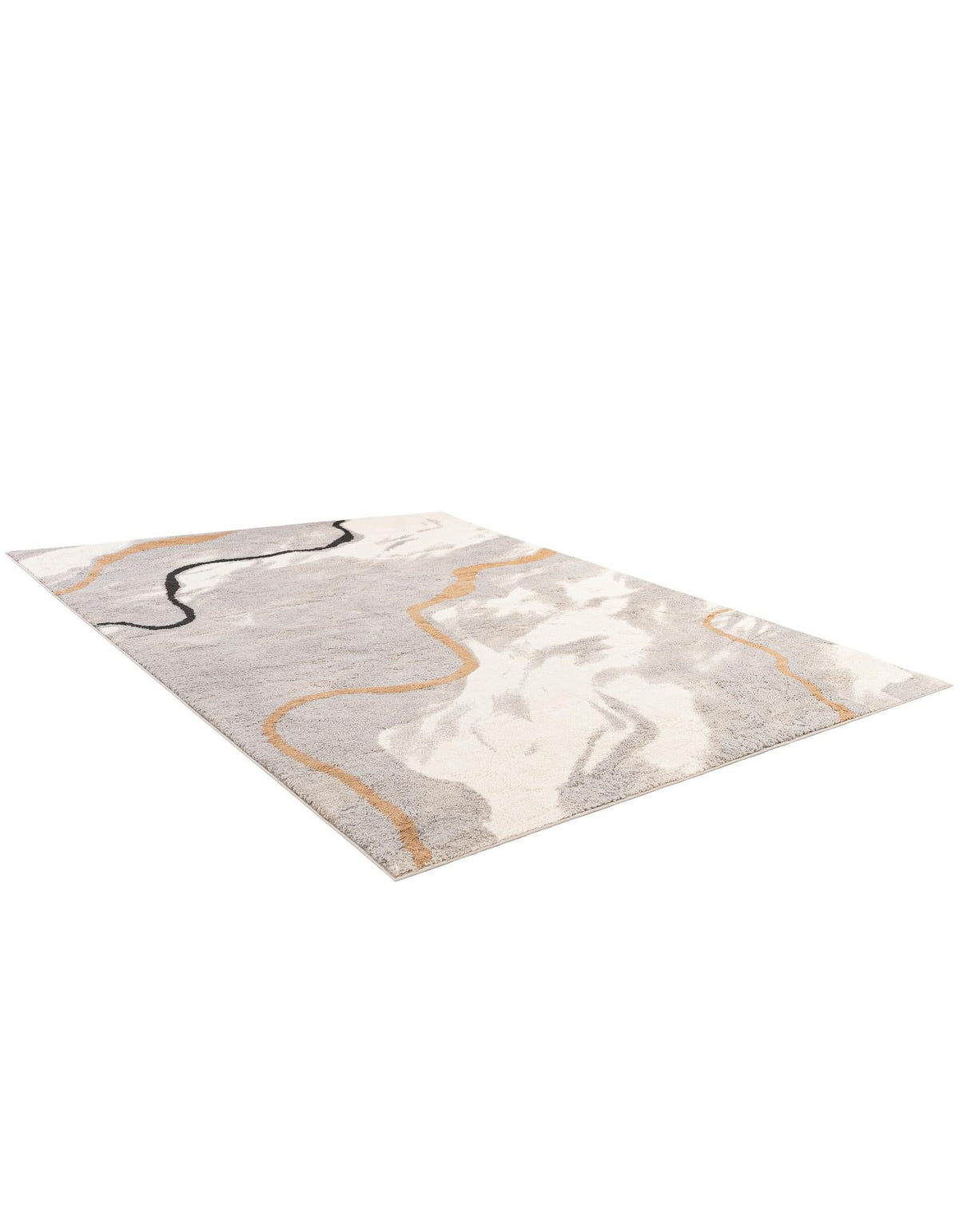 Sienna Collection Area Rug -  Tuscany Rectangle Gray and Ivory  lifestyle 9