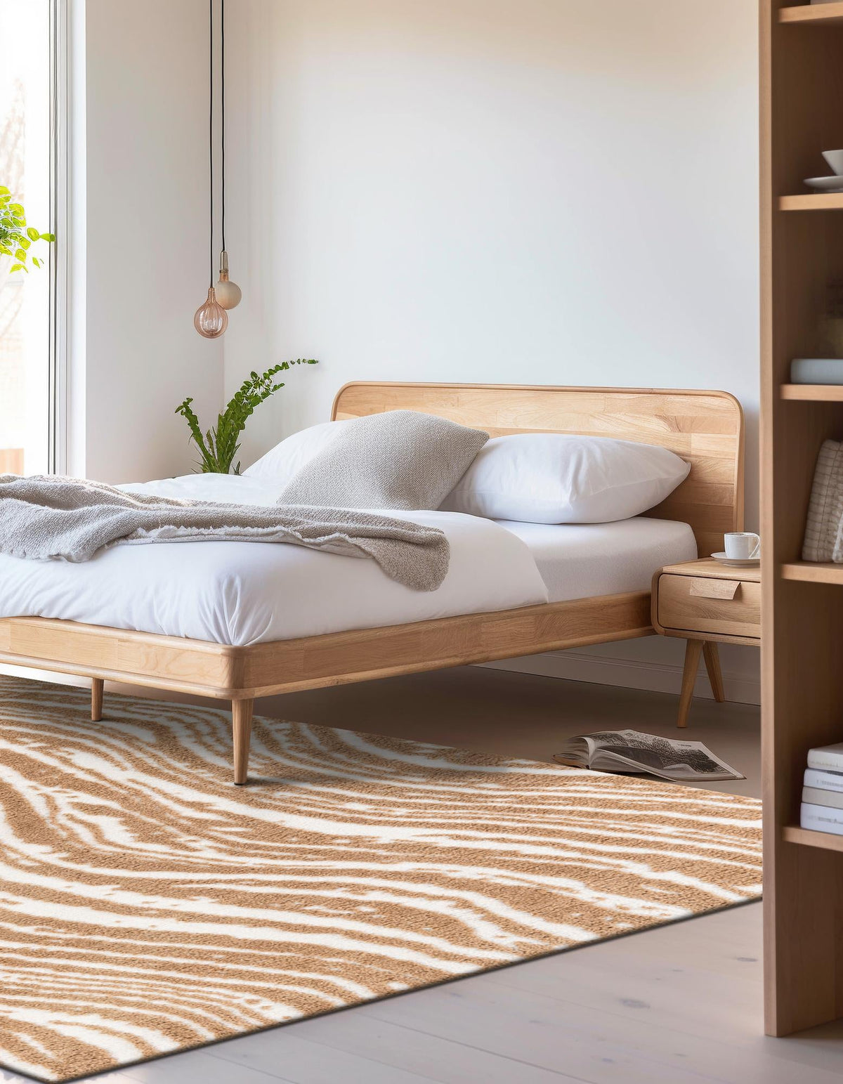 Sienna Collection Area Rug -  Garda Rectangle Caramel and Ivory  lifestyle 16