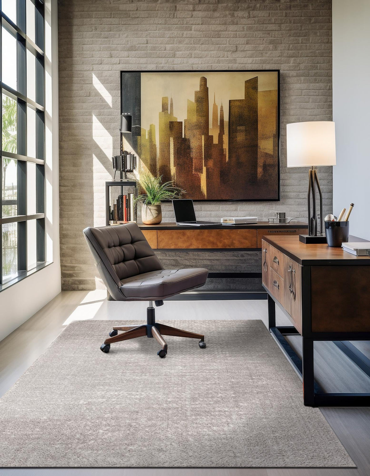 Sienna Collection Area Rug -  Verona Rectangle Cloud Gray  lifestyle 5