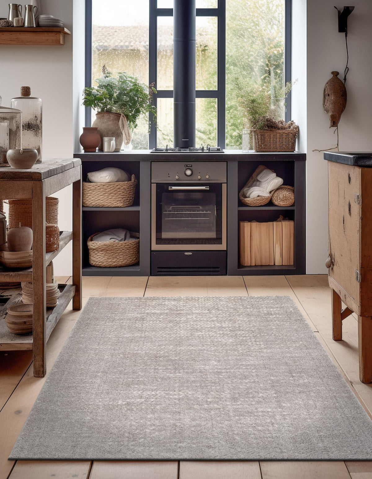 Sienna Collection Area Rug -  Verona Rectangle Cloud Gray  lifestyle 14