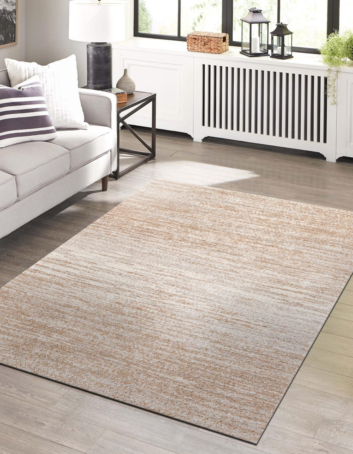 Sienna Collection Area Rug -  Verona Rectangle Smokey Taupe  lifestyle 4