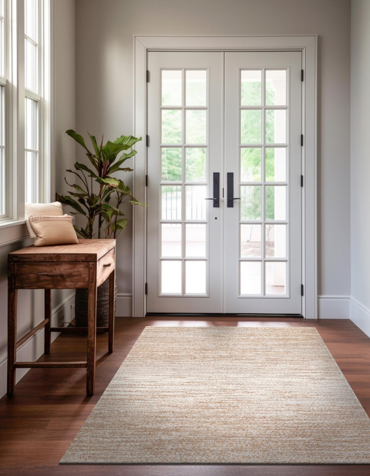 Sienna Collection Area Rug -  Verona Rectangle Smokey Taupe  lifestyle 7