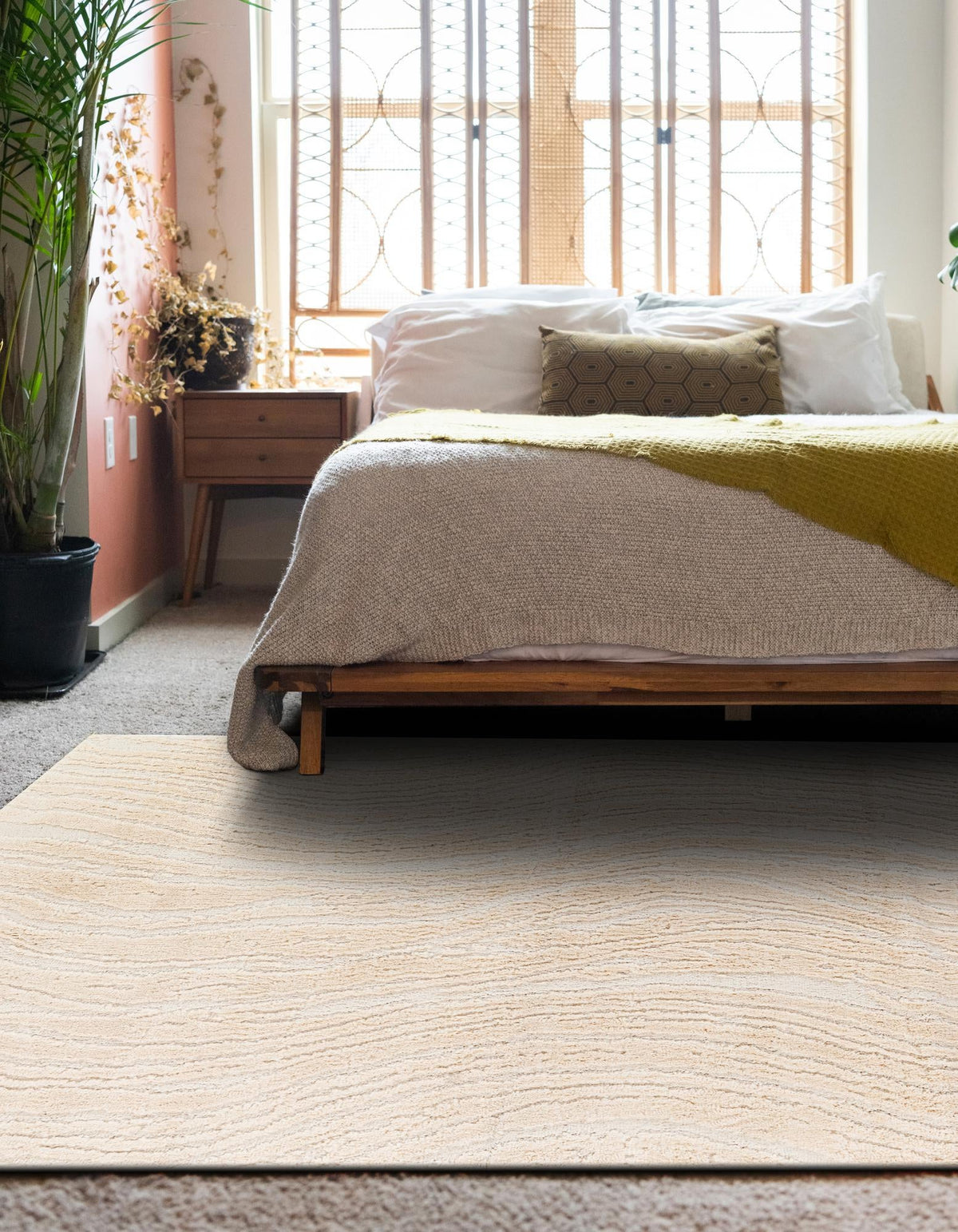 Sienna Collection Area Rug -  Garda Rectangle Ivory  lifestyle 5