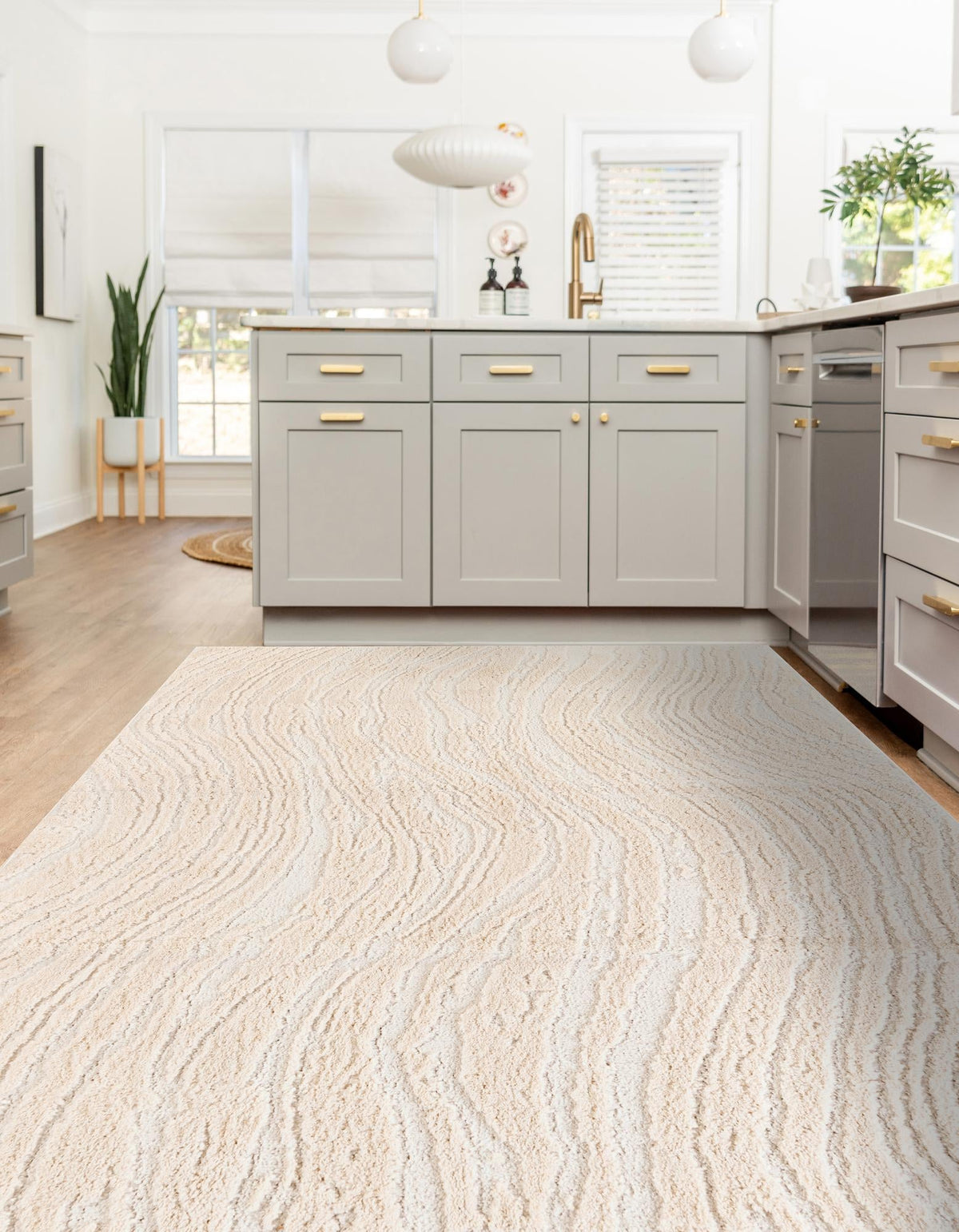 Sienna Collection Area Rug -  Garda Rectangle Ivory  lifestyle 9