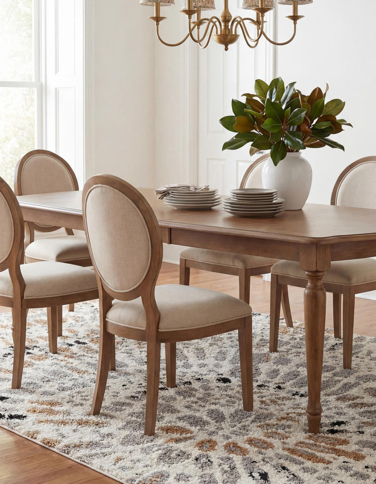 Sienna Collection Area Rug -  Modena Rectangle Ivory  lifestyle 15