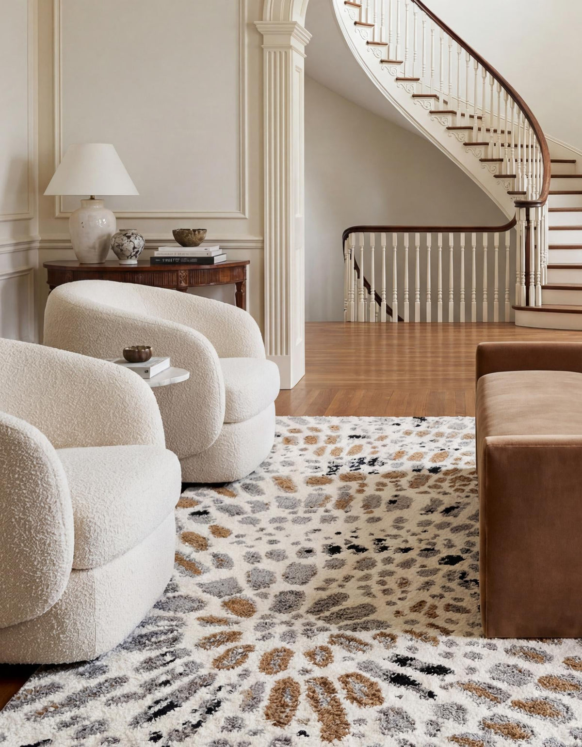 Sienna Collection Area Rug -  Modena Rectangle Ivory  lifestyle 16
