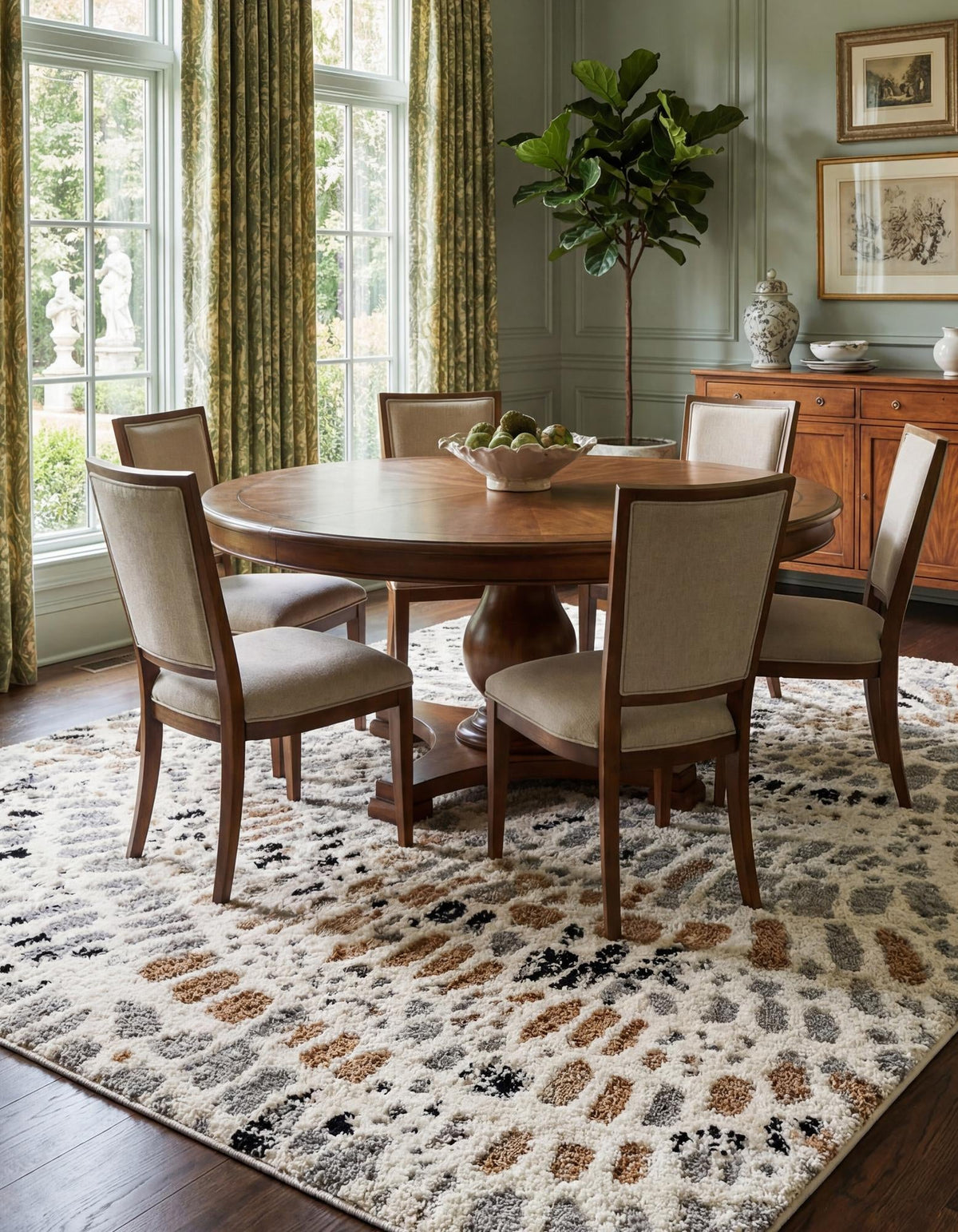 Sienna Collection Area Rug -  Modena Rectangle Ivory  lifestyle 19