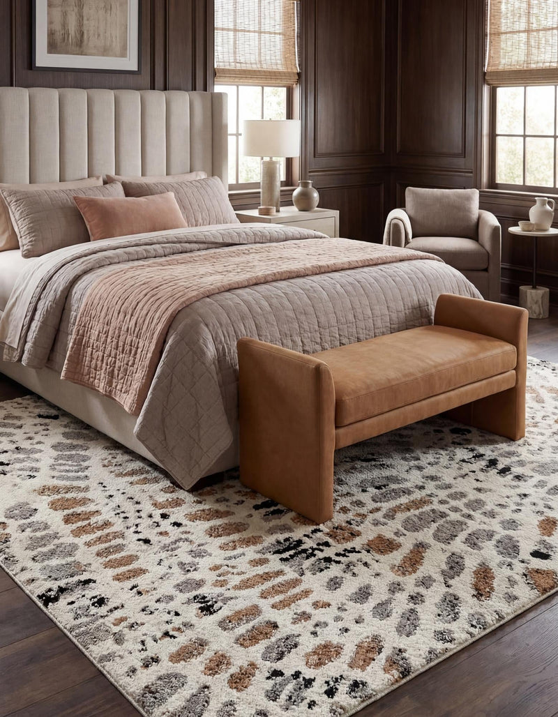 Sienna Collection Area Rug -  Modena Rectangle Ivory  lifestyle 20