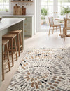 Sienna Collection Area Rug -  Modena Rectangle Ivory  lifestyle 21