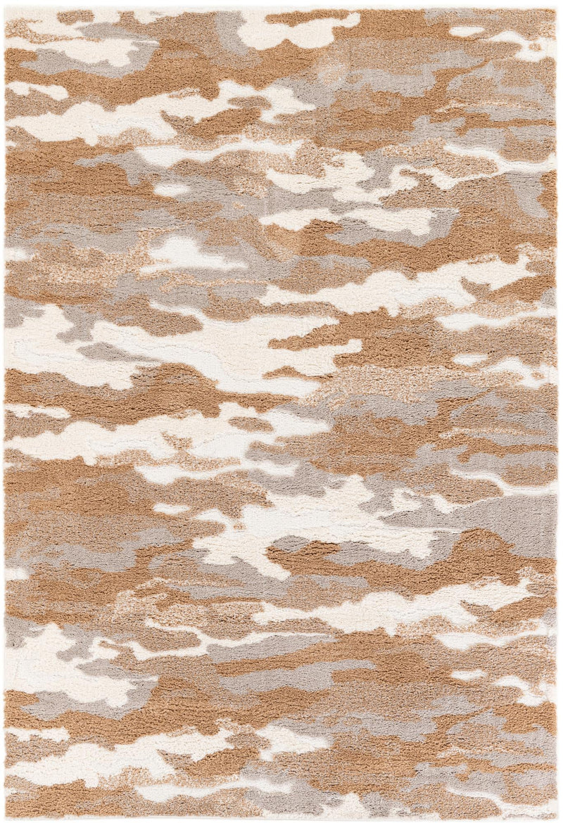 Sienna Collection Area Rug -  Veneto Rectangle Caramel and Ivory Main