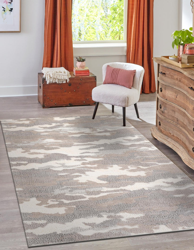 Sienna Collection Area Rug -  Veneto Rectangle Cloud Gray  lifestyle 2