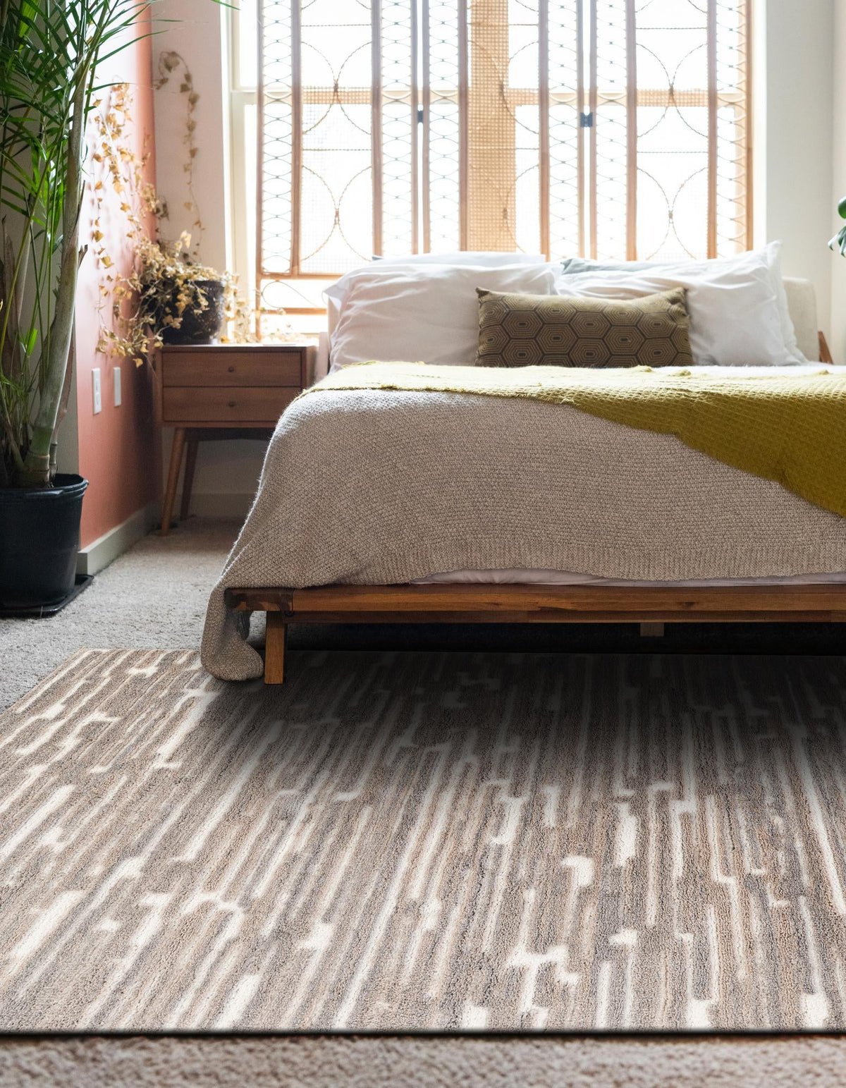 Sienna Collection Area Rug -  Rome Rectangle Ivory  lifestyle 4