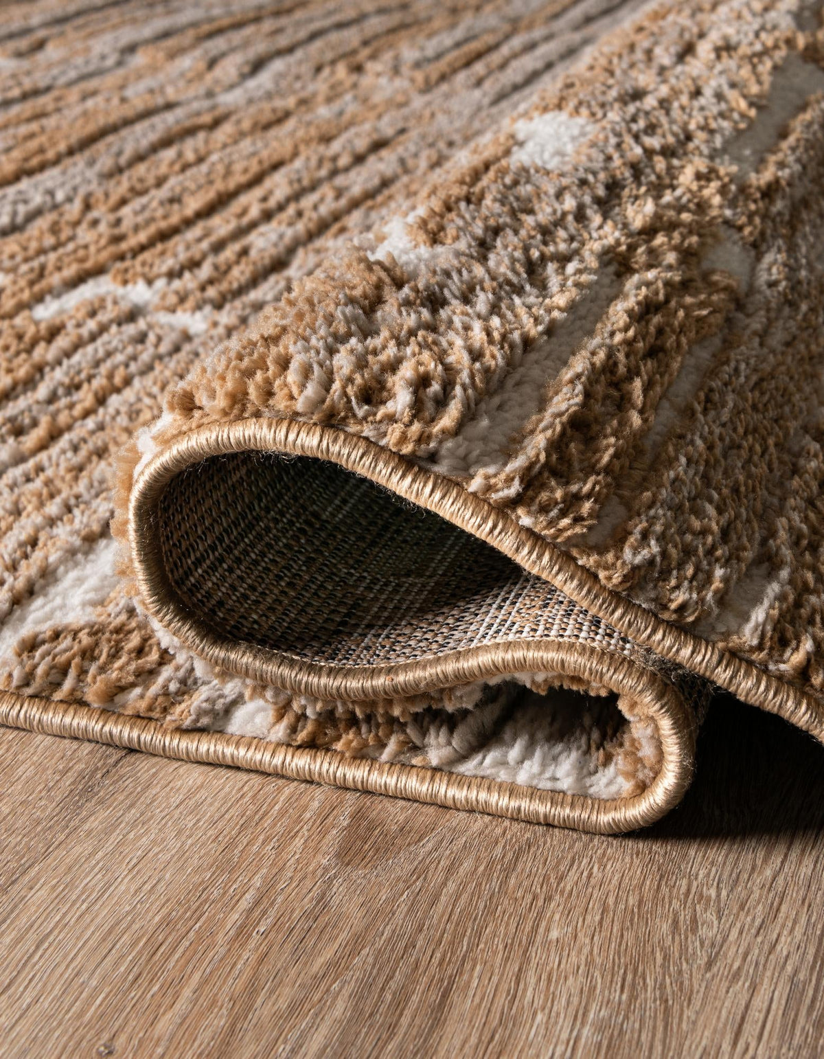 Sienna Collection Area Rug -  Rome Rectangle Caramel and Ivory  lifestyle 35